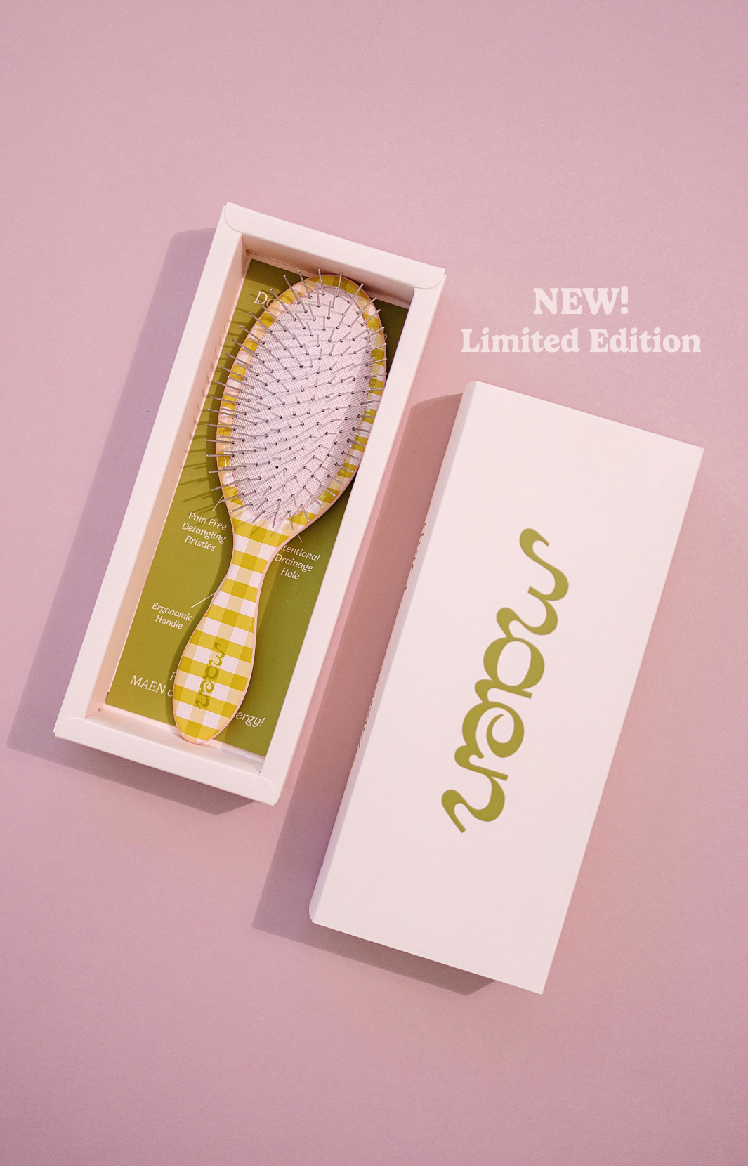 Gingham Knot Today Detangling Brush