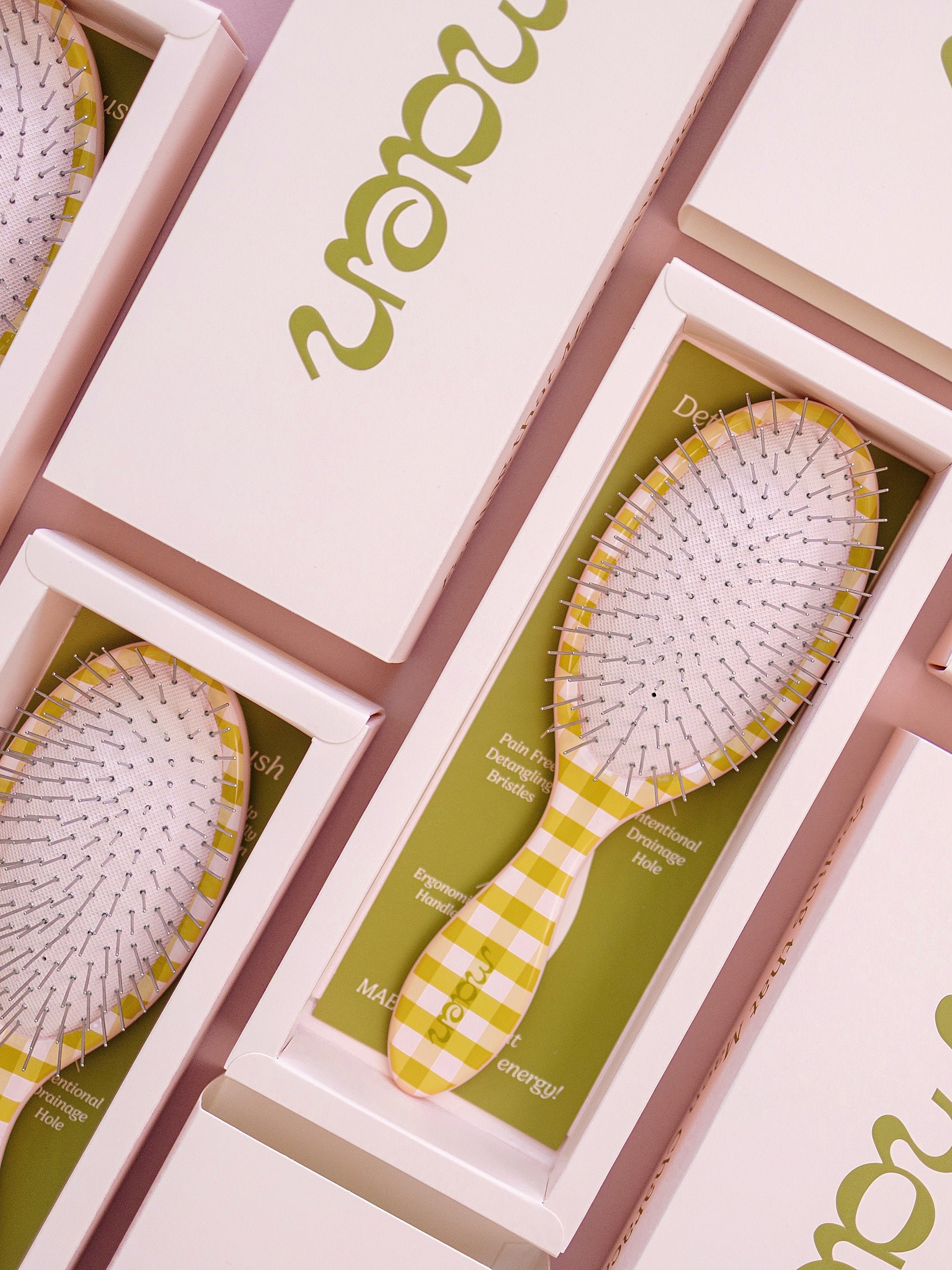 Gingham Knot Today Detangling Brush