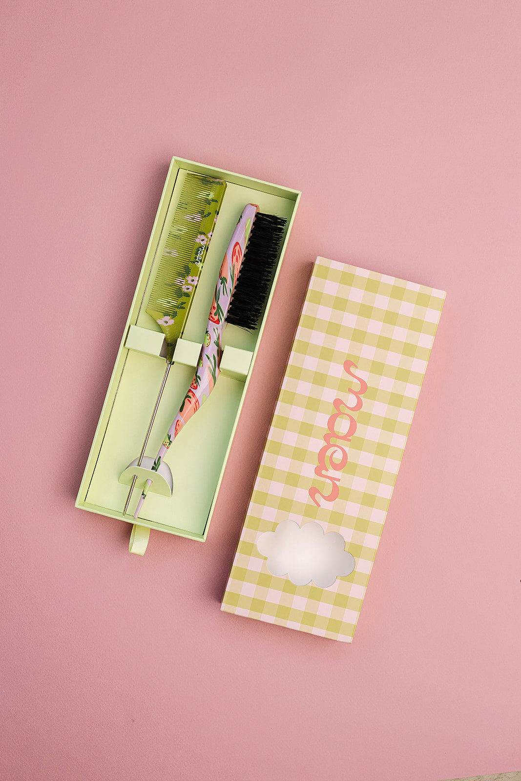 The Garden Box Set 🌸  Styling Brush + Parting Comb