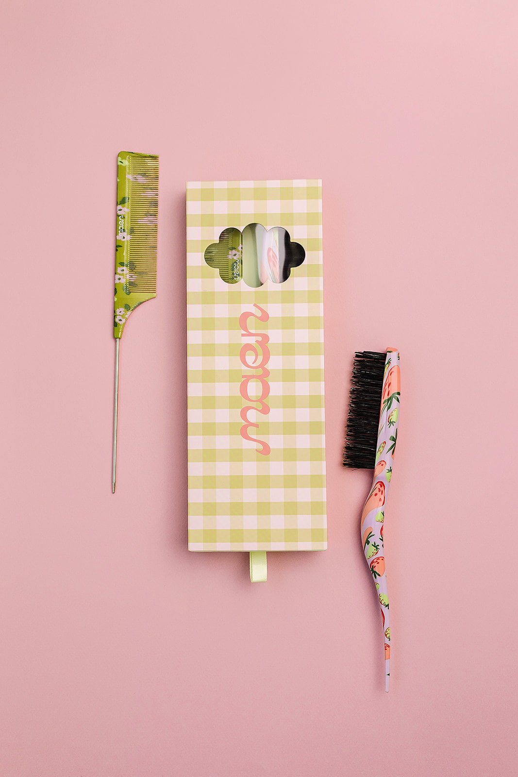 The Garden Box Set 🌸  Styling Brush + Parting Comb